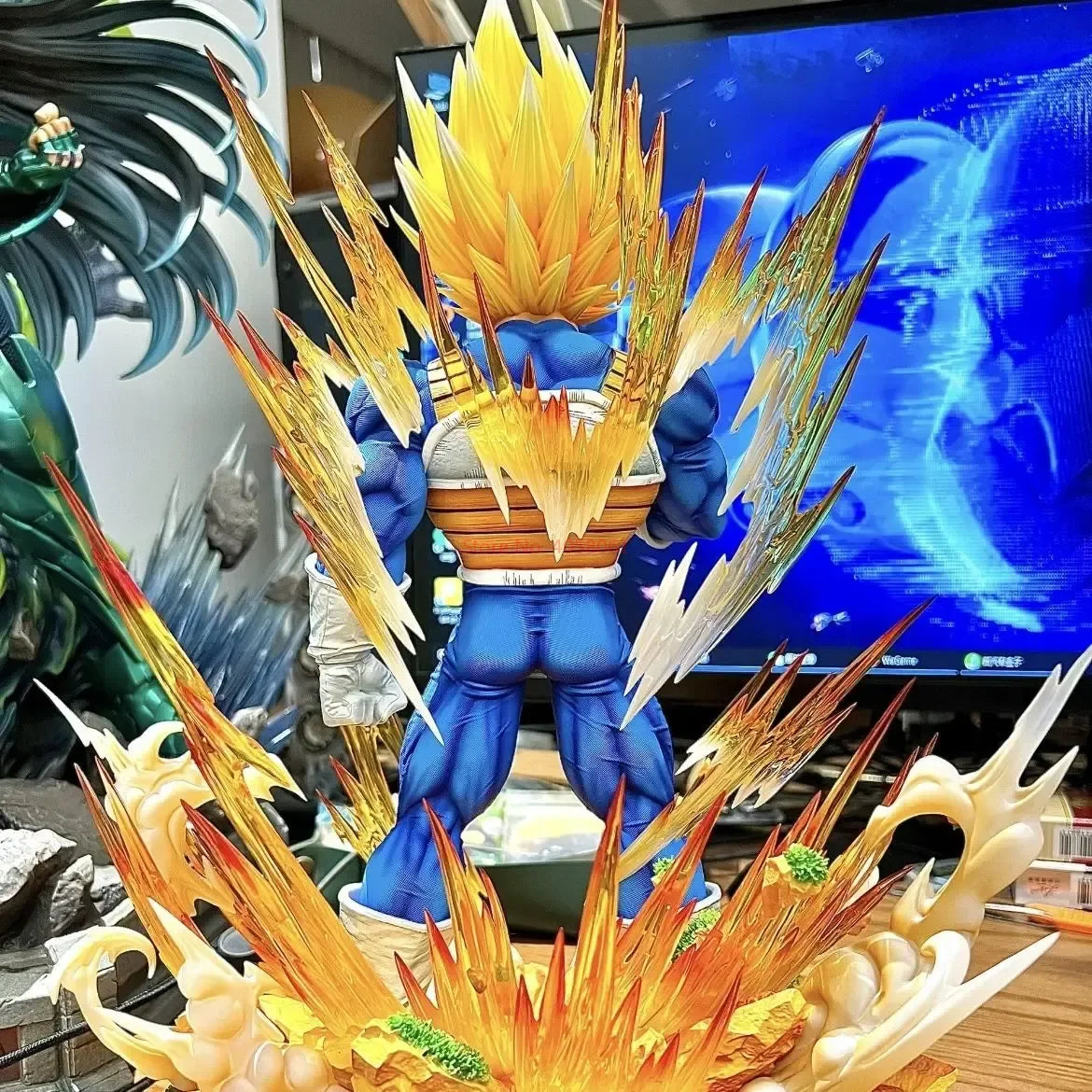 36cm Dragon Ball Gk Model Anime Figure Super Saiyan Vegeta 1:6 14.2inch Majin Vegeta Large Statue Room Decor Ornament Gift Toys 36cm Dragon Ball Gk Model Anime Figure Super Saiyan Vegeta 1:6 14.2inch Majin Vegeta Large Statue Room Decor Ornament Gift Toys